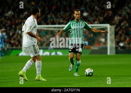 Madrid, Espagne. 2e Nov, 2019. SERGIO CANALESDURING MATCH REAL MADRID CONTRE REAL BETIS À SANTIAGO BERNABEU STADIUM. Samedi, 2 novembre 2019 Credit : CORDON PRESS/Alamy Live News Banque D'Images