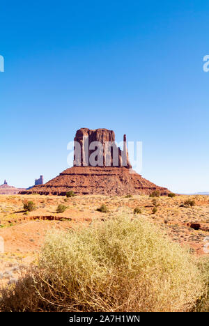 West Mitten butte dans Monument Valley, Utah, United States of America Banque D'Images
