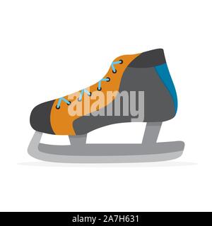 Patins vecteur isolé. l'icône Patins de couleur dans l'icône modèle plat. Symbole de patins de hockey Illustration de Vecteur