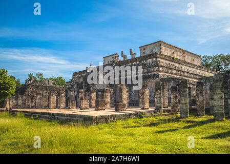 Temple des mille guerriers, Chichen Itza, Mexique Banque D'Images