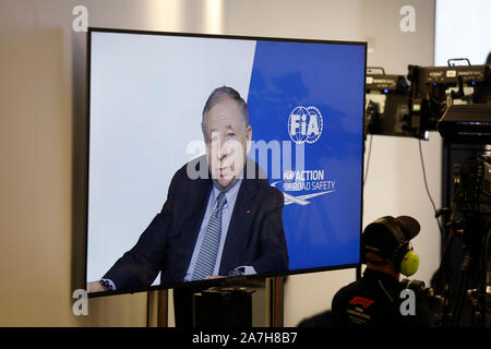 Austin, États-Unis d'Amérique. 31 octobre, 2019. Sport Automobile : Championnat du Monde de Formule 1 de la FIA 2019, Grand Prix des États-Unis, Jean Todt (FRA, le président de la FIA) | Conditions de crédit dans le monde entier : dpa/Alamy Live News Banque D'Images