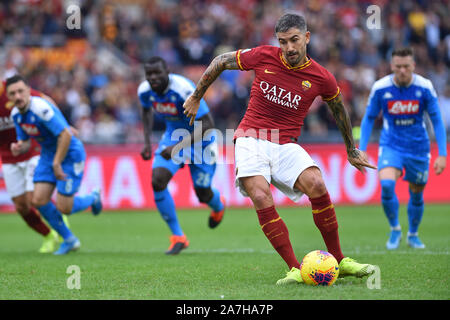 Rome, Italie. 09Th Nov, 2019. Serie A Football v Rome Naples, stade olympique.Rome (Italie), Novembre 02nd, 2019 La pénalité manquée par Aleksandar Kolarov indépendant : Crédit Photo Agency/Alamy Live News Banque D'Images