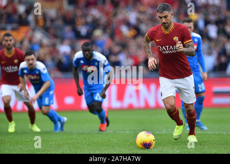Rome, Italie. 09Th Nov, 2019. Serie A Football v Rome Naples, stade olympique.Rome (Italie), Novembre 02nd, 2019 La pénalité manquée par Aleksandar Kolarov indépendant : Crédit Photo Agency/Alamy Live News Banque D'Images