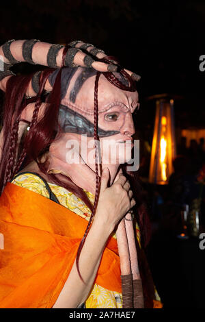 19 octobre 2019 - Los Angeles, CA - Un ventilateur costumés à l'Farscape Célébration du 20e anniversaire à la Jim Henson Company Studio à Hollywood Banque D'Images