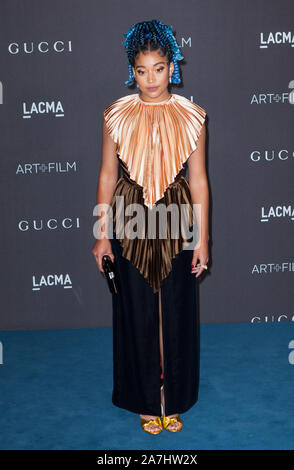 Los Angeles, CA. 09Th Nov, 2019. Amandla Stenberg au LACMA 2019 Art Film gala tenu au Los Angeles County Museum of Art de Los Angeles, Californie le 02 novembre 2019. Crédit : Tony Forte/media/Alamy Punch Live News Banque D'Images