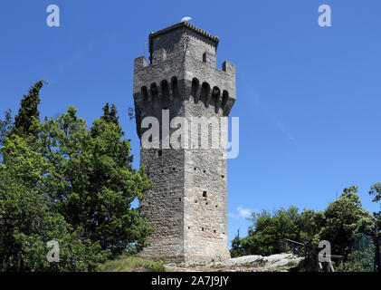 La troisième Montale Tower San Marino Italie Banque D'Images