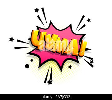 Texte phrase russe bd pop art vente Illustration de Vecteur
