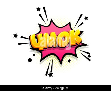 Texte phrase russe bd pop art vente Illustration de Vecteur