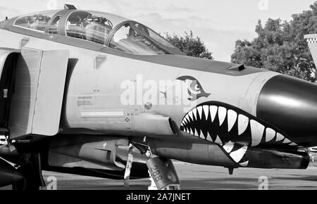 De l'air turque McDonnell Douglas F-4 Phantom en exposition statique au Royal International Air Tattoo 2019 Banque D'Images