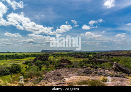 Panorama depuis l'Nadab Lookout à ubirr, le Kakadu National Park - Australie Banque D'Images