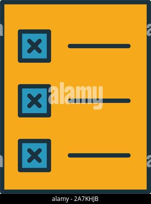 L'icône Tâches. Élément simple d'icônes de démarrage collection. Les tâches de création d'interface utilisateur icône, ux, apps, logiciels et des infographies Illustration de Vecteur