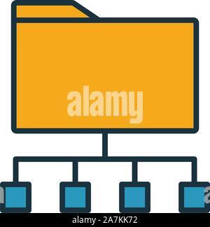L'icône d'archivage. L'élément de la simple collection d'icônes. L'icône de création d'interface utilisateur d'archivage, ux, apps, logiciels et des infographies Illustration de Vecteur