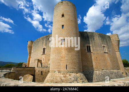 Castillo de Bellver, medieval fortess à Palma, Palma de Mallorca, Majorque, îles Baléares, Espagne Banque D'Images