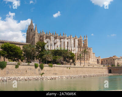 Kathedrale La Seu à Palma, Palma de Mallorca, Majorque, Baléares, Espagne | La cathédrale La Seu, monument de Palma, Palma de Mallorca, Mallorca, Bal Banque D'Images