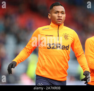 Hampden Park, Glasgow, Royaume-Uni. 29Th sep 2019. Coupe de Ligue de football écossais, les Rangers contre coeur de Midlothian, Alfredo Morelos de Rangers - usage éditorial : Action Crédit Plus Sport/Alamy Live News Banque D'Images