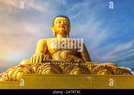 Statue de Bouddha en Dordenma - Bhoutan Thimphu Banque D'Images