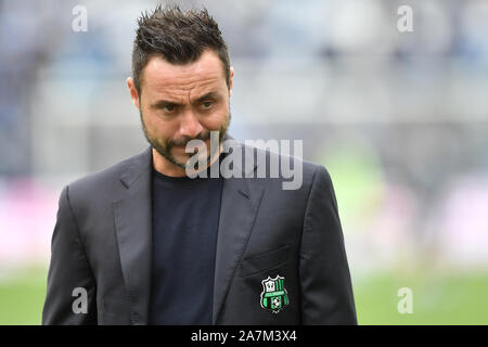 Roberto De Zerbi entraîneur de US Sassuolo Reggio Emilia 22/09/2019 Stadio Citta del Tricolore Serie A Football 2019/2020 US Sassuolo - Photo André SPAL Banque D'Images