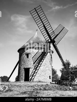 Le moulin de Mont Dol Banque D'Images