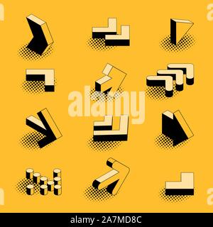 Jeu de flèches vectorielles Illustration de Vecteur