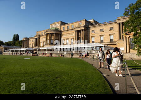 L'arrière du palais de Buckingham Vue Générale GV, Londres. Banque D'Images