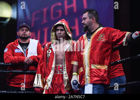Oxon Hill, Maryland, USA. 2e Nov, 2019. Jésus CUELLAR d'Argentine en action au cours de la séance tenue au MGM Léger National Harbor à Oxon Hill, Maryland. Credit : Amy Sanderson/ZUMA/Alamy Fil Live News Banque D'Images