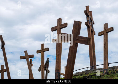 Muhi, Hongrie - le 08 août 2019 : la bataille de Mohi national memorial à Muhi, Hongrie Banque D'Images