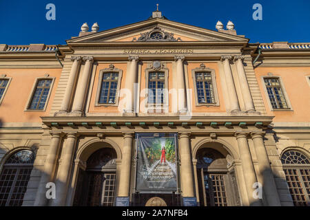 STOCKHOLM, Suède - 29 OCTOBRE 2019 : l'extérieur du Prix Nobel Museum de Gamla Stan, Stockholm. Banque D'Images