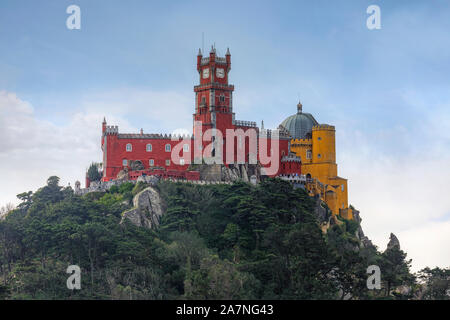 Palais de Pena, Sintra, Lisbonne, Portugal, Europe Banque D'Images