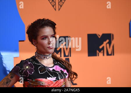 Le 3 novembre 2019, Séville, Andalousie, Espagne : Halsey assiste aux MTV Europe Music Awards 2019 (EMAS) au centre des congrès et des Expositions Fibes le 3 novembre 2019 à Séville, Espagne (Image Crédit : © Jack Abuin/Zuma sur le fil) Banque D'Images