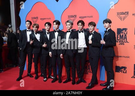 Le 3 novembre 2019, Séville, Andalousie, Espagne : NCT 127 assiste à 2019 MTV Europe Music Awards (EMAS) au centre des congrès et des Expositions Fibes le 3 novembre 2019 à Séville, Espagne (Image Crédit : © Jack Abuin/Zuma sur le fil) Banque D'Images