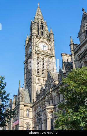 Hôtel de ville de Manchester, Albert Square, Manchester, Greater Manchester, Angleterre, Royaume-Uni Banque D'Images