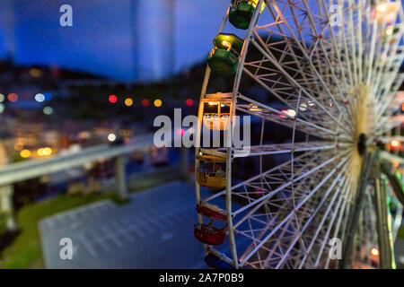 Vue de l'art miniature capture de l'histoire et la culture de Shanghai sur l'affichage lors de l'exposition le parc de thème du Monde de miniatures à Shanghai, C Banque D'Images