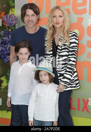 Rachel Zoe, Skyler Berman and Kaius Berman attending the 'Ice Age:  Collision Course' Friends and Family Screening held at the Zanuck Theatre  at 20th Century Fox Stock Photo - Alamy