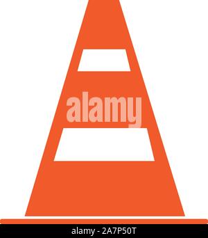 Barrière construction icône sur fond blanc. barrière construction signe. Télévision. style traffic cone icône pour votre web site design, logo, l'app, l'assurance-chômage. stree Illustration de Vecteur