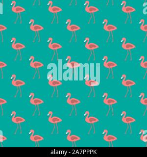 Modèle transparent avec des flamants roses Illustration de Vecteur