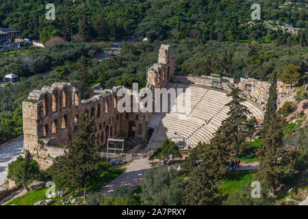 L'Odéon d'Hérode Atticus Theatre à Athènes, Grèce Banque D'Images