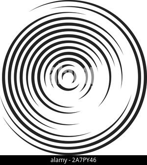 Des lignes courbes qui fait une forme ronde en dynamique. abstract vector graphic design de logo ou autres Illustration de Vecteur