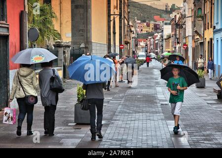 LA LAGUNA, ESPAGNE - 30 octobre 2012 : visite Vieille Ville de La Laguna, Espagne. Célèbre ville de San Cristobal de La Laguna à Tenerife est un H Banque D'Images