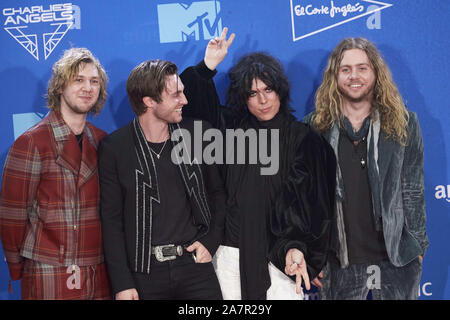 Le 3 novembre 2019, Séville, Andalousie, Espagne : le framework Struts, Adam Slack, Luc Spiller, Jed Elliott, Gethin assiste à 2019 MTV Europe Music Awards (EMAS) - Gagnants Prix au centre des congrès et des Expositions Fibes le 3 novembre 2019 à Séville, Espagne (Image Crédit : © Jack Abuin/Zuma sur le fil) Banque D'Images