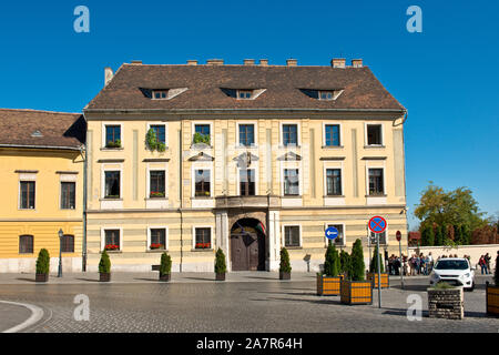 Batthyány Palace sur place de rassemblement. Quartier du Château de Buda, à Budapest. Banque D'Images