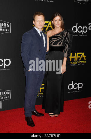 Los Angeles, CA - 03 novembre : Taron Emily Thomas Egerton et assister à la 23e Hollywood Film Awards au Beverly Hilton Hotel le Novembre 03, 2019 à Beverly Hills, Californie. Banque D'Images