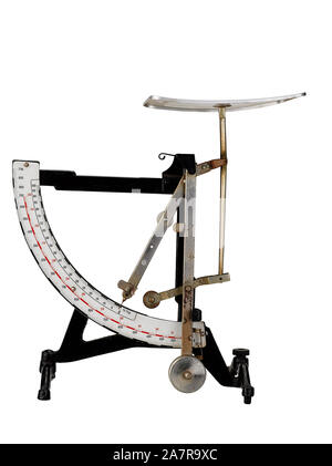 Vieilles et rouillées des lettres et l'échelle de mesure Banque D'Images