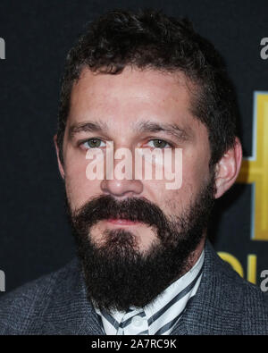 Los Angeles, États-Unis. 06Th Nov, 2019.L'Acteur Shia LaBeouf arrive à la 23e Prix du cinéma hollywoodien qui s'est tenue à l'hôtel Beverly Hilton le 3 novembre 2019 à Beverly Hills, Los Angeles, Californie, États-Unis. (Photo par Xavier Collin/Image Press Office) Banque D'Images