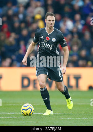 Londres, Royaume-Uni. 03 novembre Leicester City's Jonny Evans au cours de Premier League anglaise entre Crystal Palace et Leicester City at Selhurst P Banque D'Images