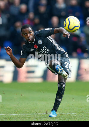 Londres, Royaume-Uni. 03 novembre Leicester City's Ricardo Pereira lors d'English Premier League entre Crystal Palace et Leicester City à Selhur Banque D'Images