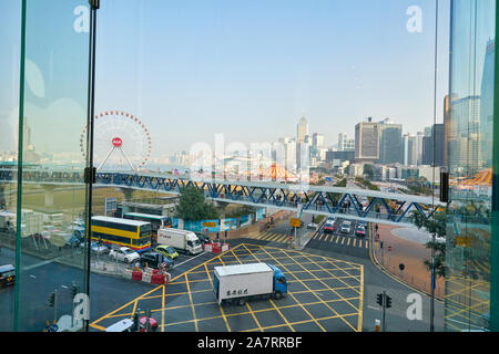 HONG KONG, CHINE - circa 2019, janvier : voir, de l'Apple store à Hong Kong. Banque D'Images