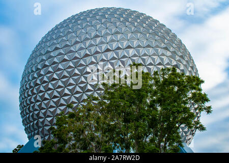 Orlando, Floride. 01 novembre, 2019. Vue de dessus de sphère à Epcot (2)