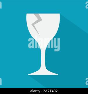 L'icône du vin cassé- vector illustration Illustration de Vecteur