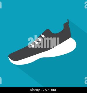 Chaussure de course - Cette icône vector illustration Illustration de Vecteur