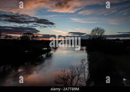 De soleil colorés à Marlow, royaume uni Banque D'Images